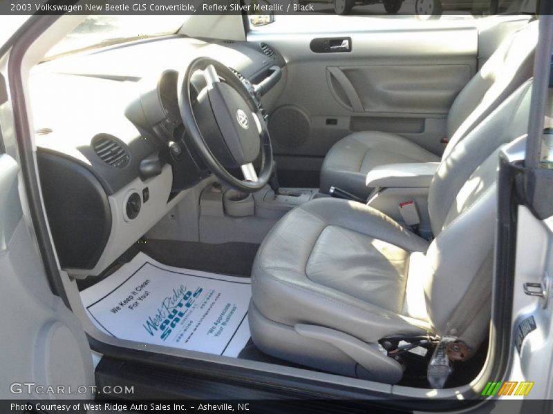 Reflex Silver Metallic / Black 2003 Volkswagen New Beetle GLS Convertible