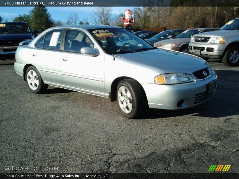 Radium Gray / Sand Beige 2003 Nissan Sentra XE
