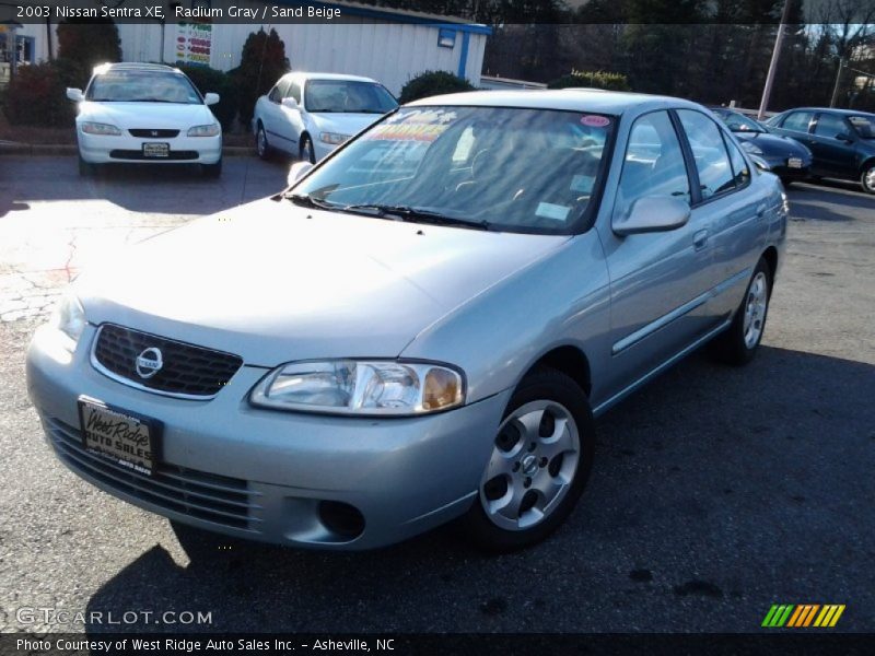 Radium Gray / Sand Beige 2003 Nissan Sentra XE