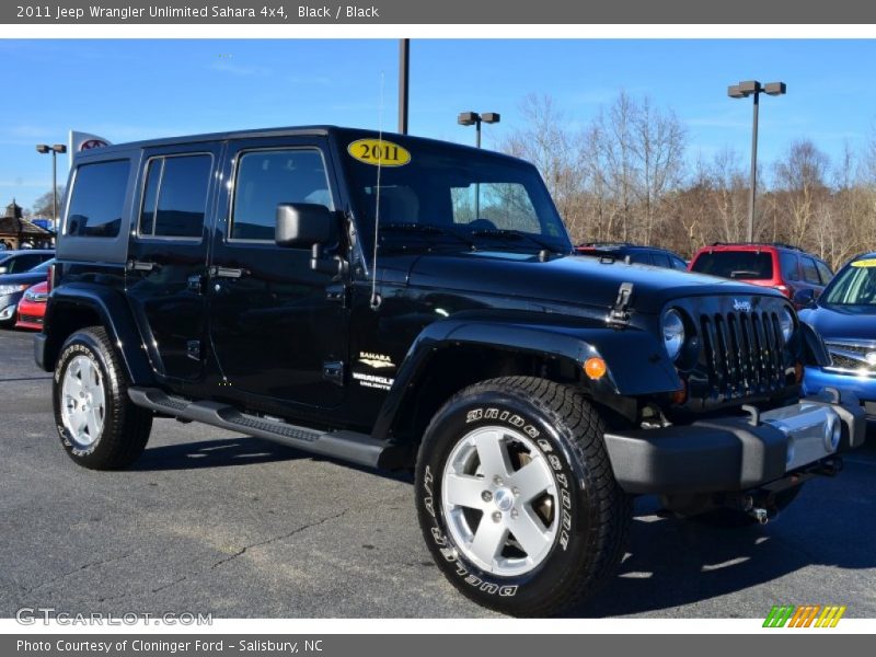 Black / Black 2011 Jeep Wrangler Unlimited Sahara 4x4