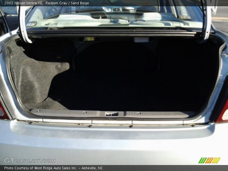 Radium Gray / Sand Beige 2003 Nissan Sentra XE