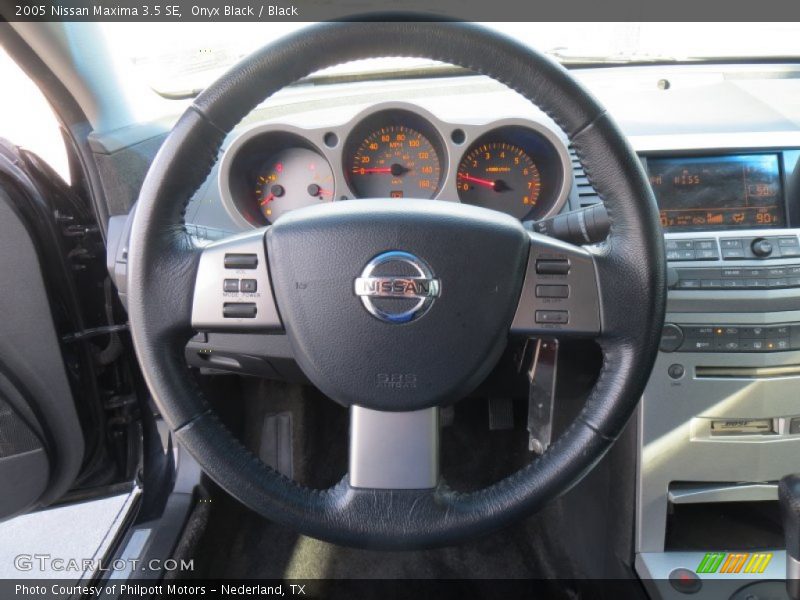 Onyx Black / Black 2005 Nissan Maxima 3.5 SE
