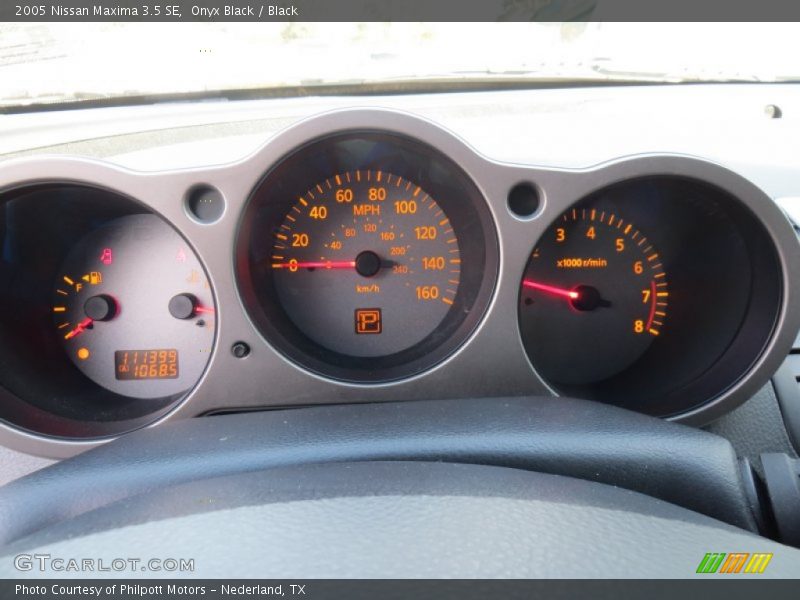Onyx Black / Black 2005 Nissan Maxima 3.5 SE