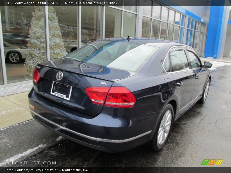 Night Blue Metallic / Titan Black 2013 Volkswagen Passat 2.5L SEL