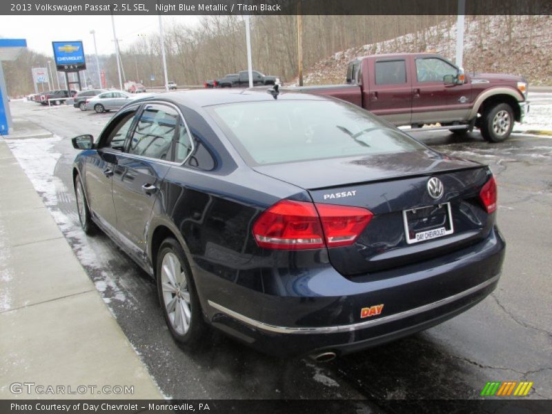 Night Blue Metallic / Titan Black 2013 Volkswagen Passat 2.5L SEL