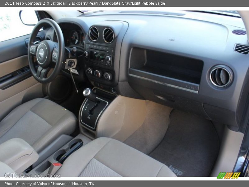 Blackberry Pearl / Dark Slate Gray/Light Pebble Beige 2011 Jeep Compass 2.0 Latitude