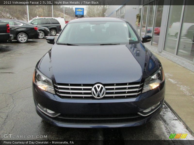 Night Blue Metallic / Titan Black 2013 Volkswagen Passat 2.5L SEL