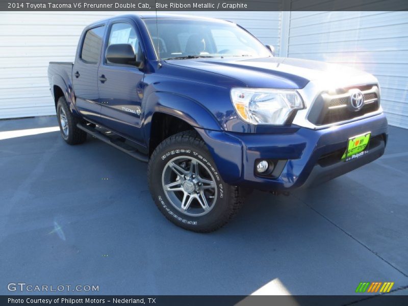 Blue Ribbon Metallic / Graphite 2014 Toyota Tacoma V6 Prerunner Double Cab