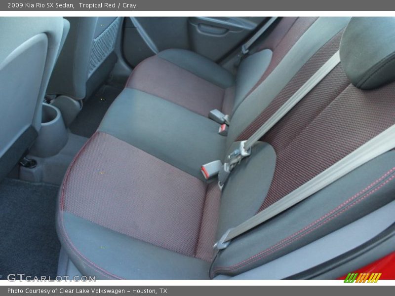 Tropical Red / Gray 2009 Kia Rio SX Sedan