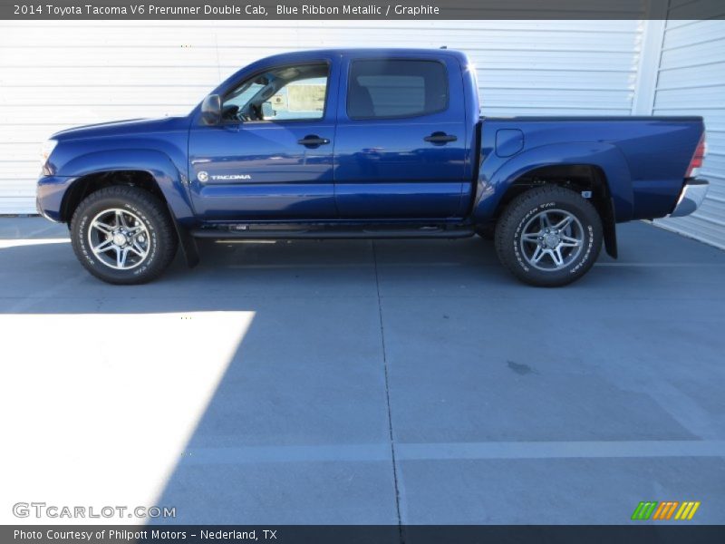 Blue Ribbon Metallic / Graphite 2014 Toyota Tacoma V6 Prerunner Double Cab