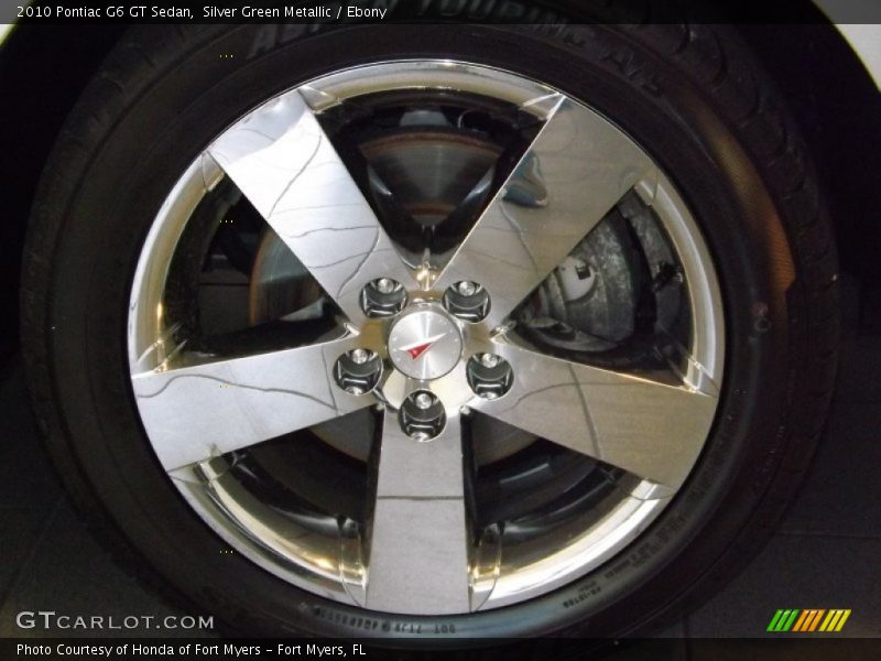 Silver Green Metallic / Ebony 2010 Pontiac G6 GT Sedan