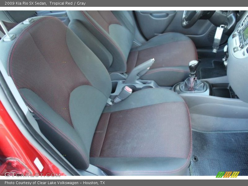 Tropical Red / Gray 2009 Kia Rio SX Sedan
