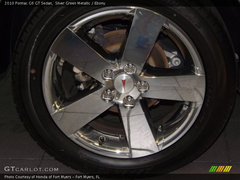 Silver Green Metallic / Ebony 2010 Pontiac G6 GT Sedan