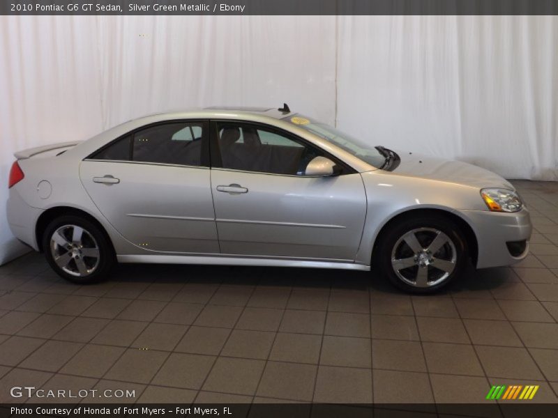 Silver Green Metallic / Ebony 2010 Pontiac G6 GT Sedan