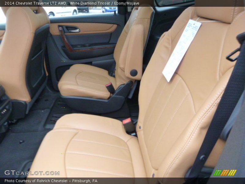 White Diamond Tricoat / Ebony/Mojave 2014 Chevrolet Traverse LTZ AWD