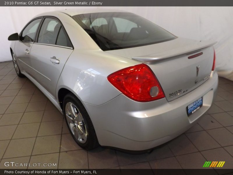 Silver Green Metallic / Ebony 2010 Pontiac G6 GT Sedan