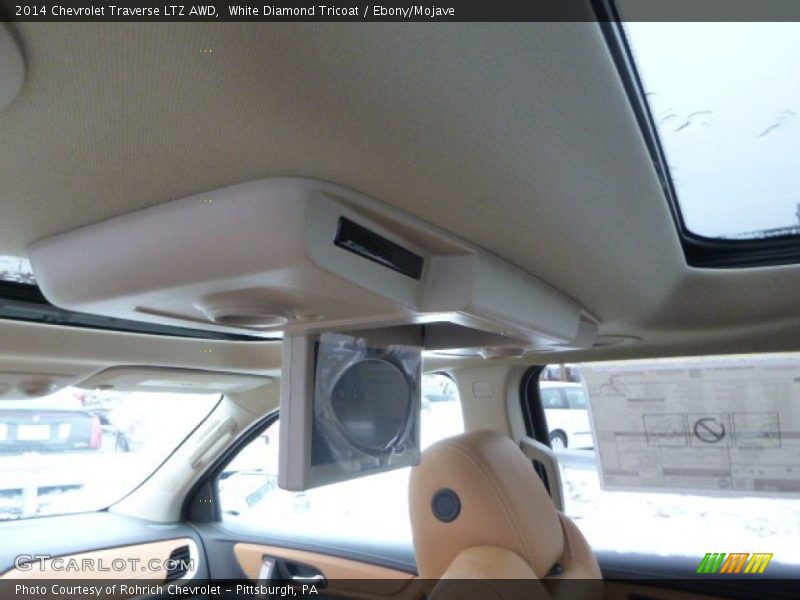 White Diamond Tricoat / Ebony/Mojave 2014 Chevrolet Traverse LTZ AWD