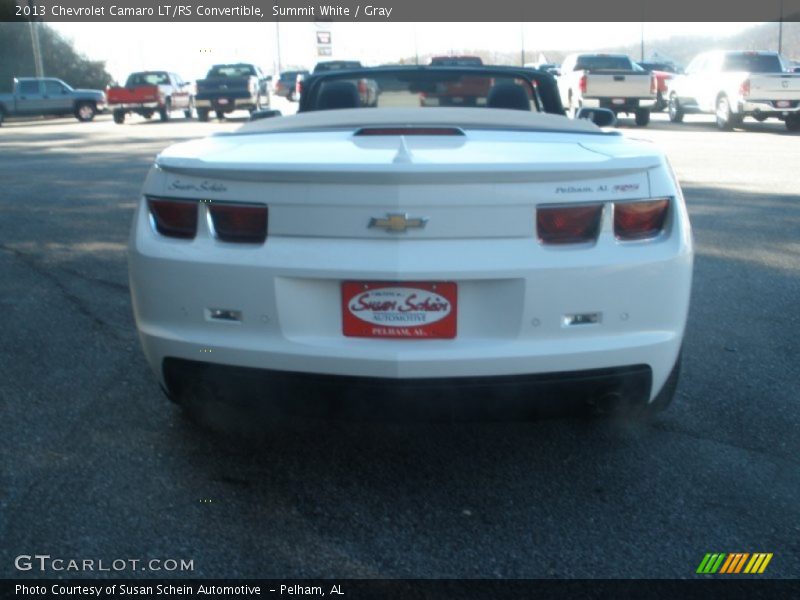 Summit White / Gray 2013 Chevrolet Camaro LT/RS Convertible