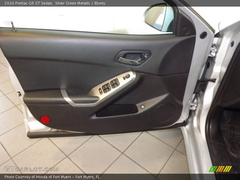 Silver Green Metallic / Ebony 2010 Pontiac G6 GT Sedan