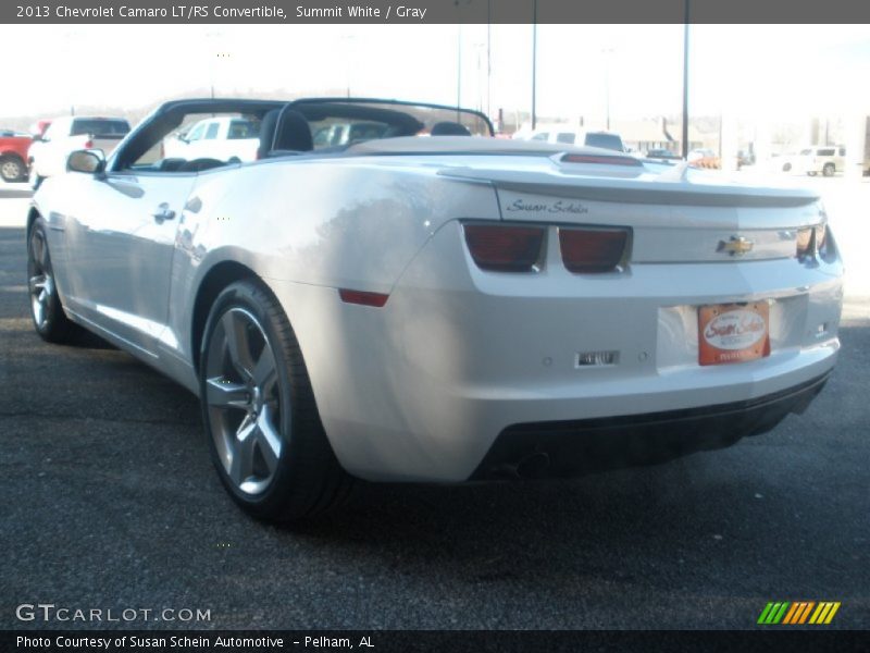 Summit White / Gray 2013 Chevrolet Camaro LT/RS Convertible