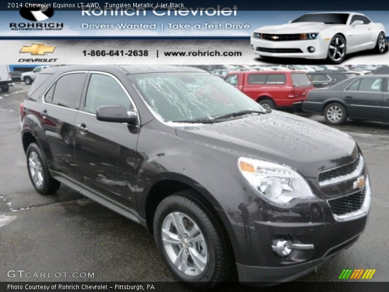 Tungsten Metallic / Jet Black 2014 Chevrolet Equinox LT AWD