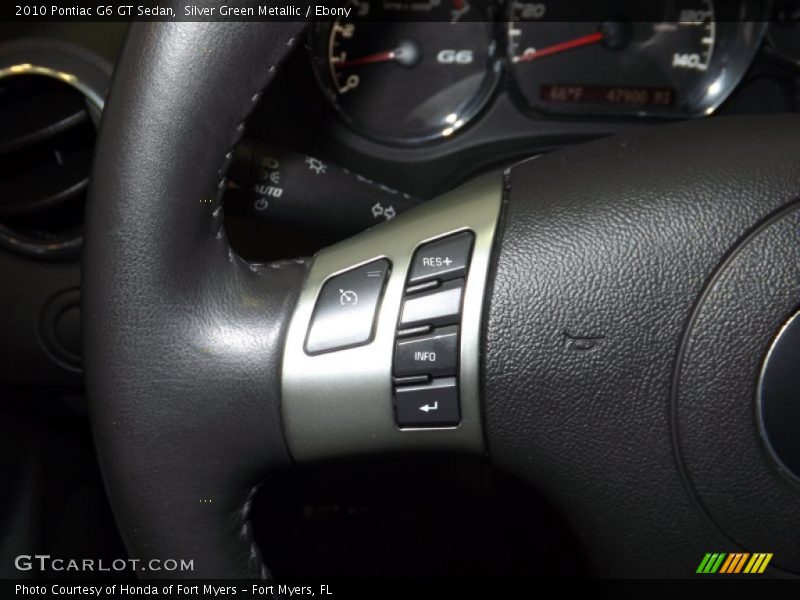 Silver Green Metallic / Ebony 2010 Pontiac G6 GT Sedan