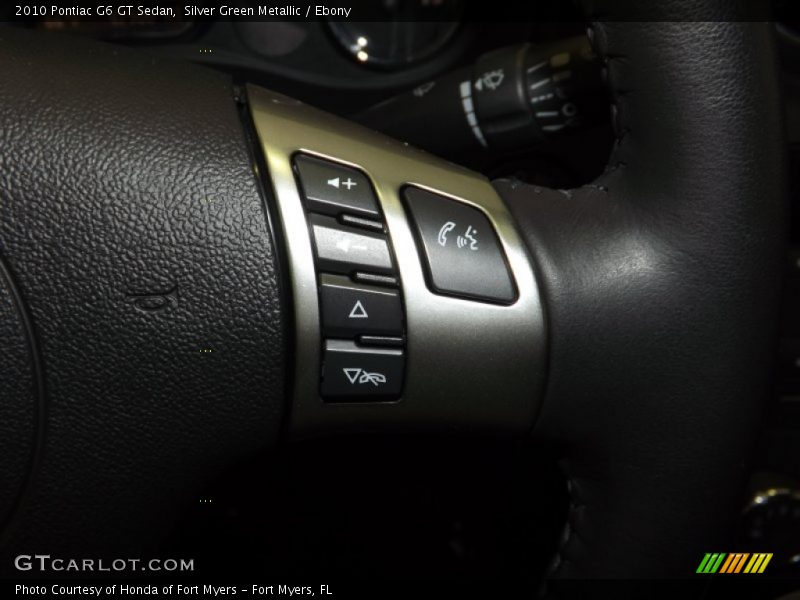 Silver Green Metallic / Ebony 2010 Pontiac G6 GT Sedan