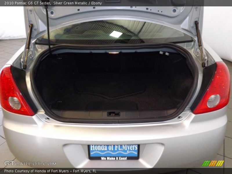 Silver Green Metallic / Ebony 2010 Pontiac G6 GT Sedan