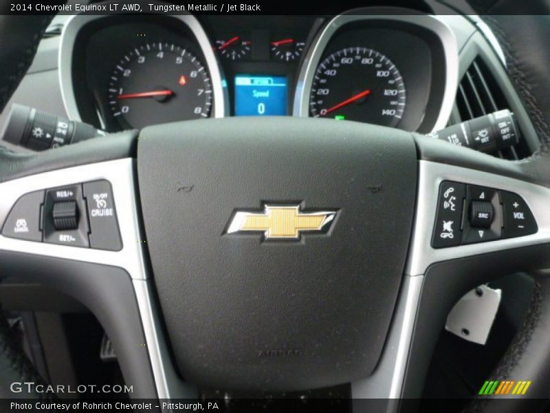 Tungsten Metallic / Jet Black 2014 Chevrolet Equinox LT AWD