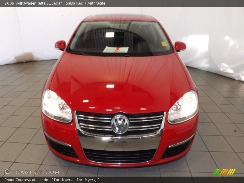 Salsa Red / Anthracite 2009 Volkswagen Jetta SE Sedan