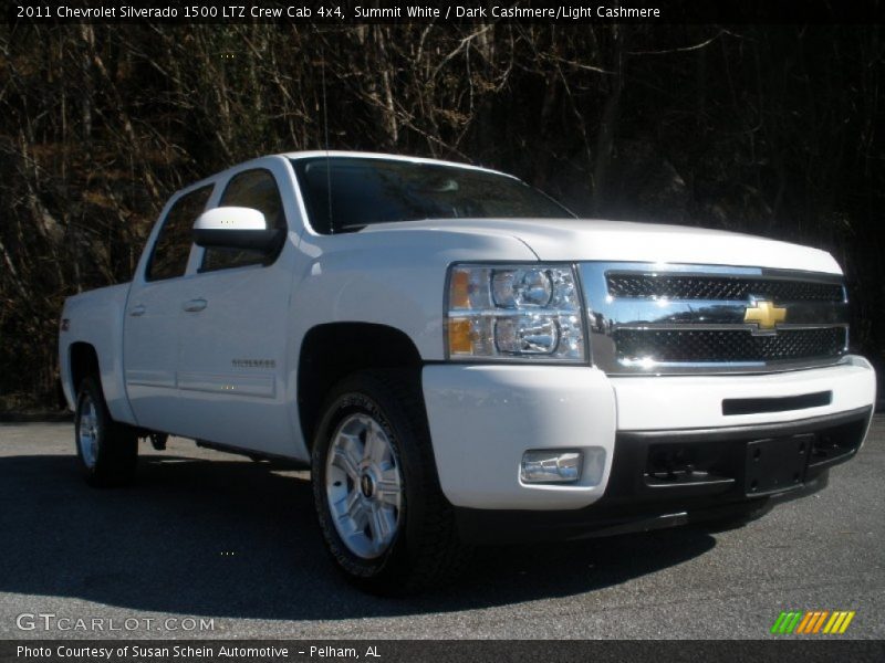 Summit White / Dark Cashmere/Light Cashmere 2011 Chevrolet Silverado 1500 LTZ Crew Cab 4x4