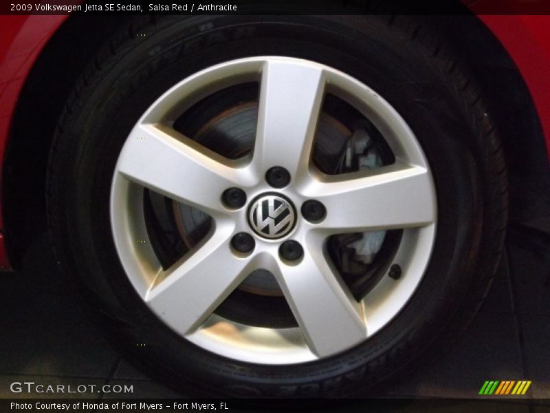 Salsa Red / Anthracite 2009 Volkswagen Jetta SE Sedan