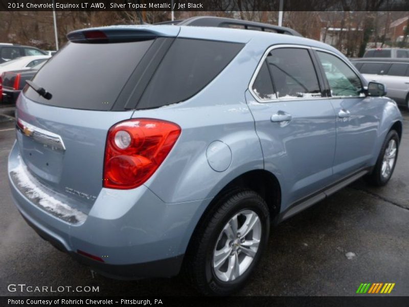 Silver Topaz Metallic / Jet Black 2014 Chevrolet Equinox LT AWD