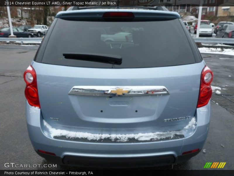 Silver Topaz Metallic / Jet Black 2014 Chevrolet Equinox LT AWD