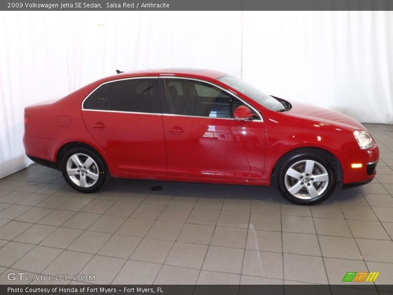 Salsa Red / Anthracite 2009 Volkswagen Jetta SE Sedan