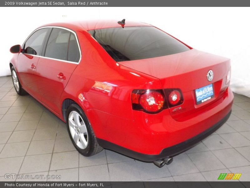 Salsa Red / Anthracite 2009 Volkswagen Jetta SE Sedan