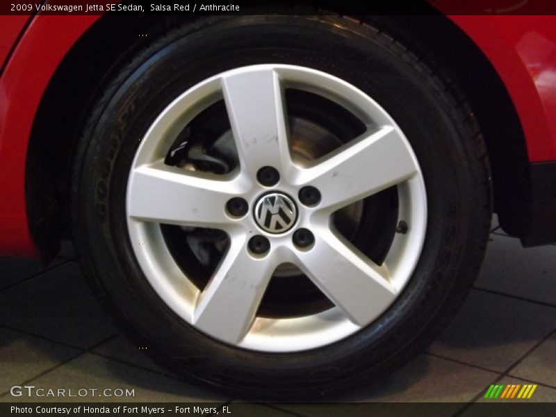 Salsa Red / Anthracite 2009 Volkswagen Jetta SE Sedan