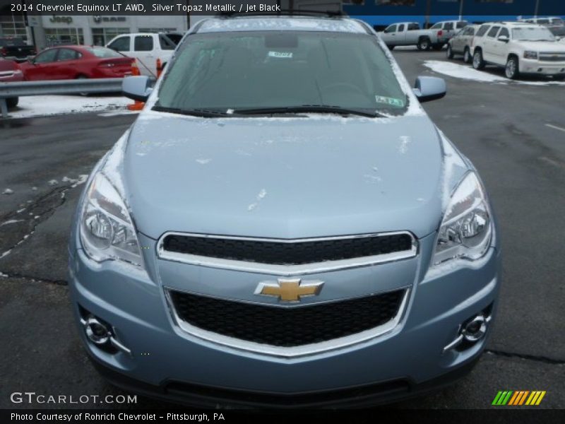 Silver Topaz Metallic / Jet Black 2014 Chevrolet Equinox LT AWD