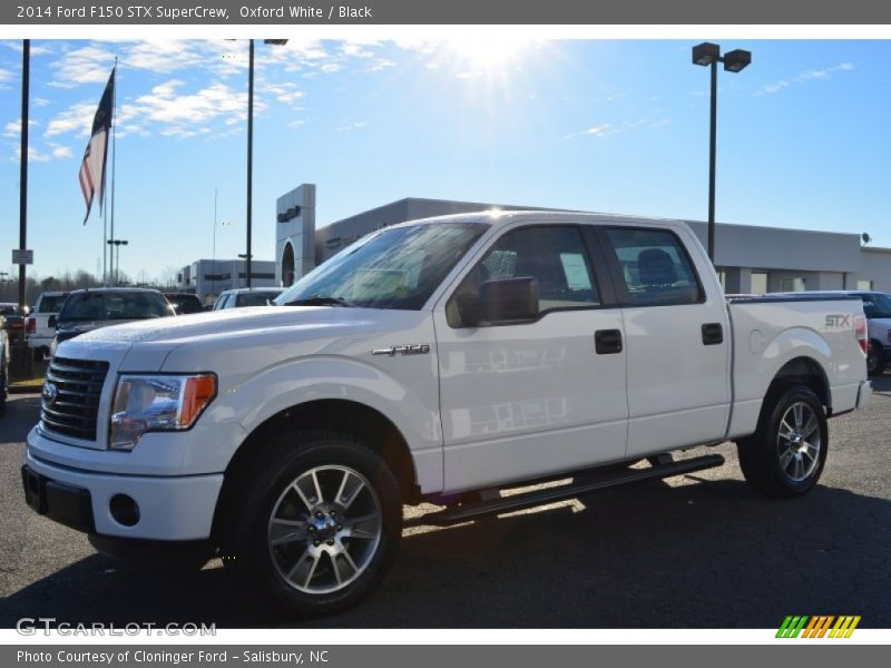 Oxford White / Black 2014 Ford F150 STX SuperCrew