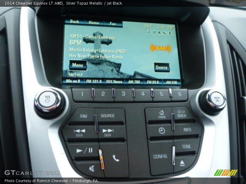 Silver Topaz Metallic / Jet Black 2014 Chevrolet Equinox LT AWD