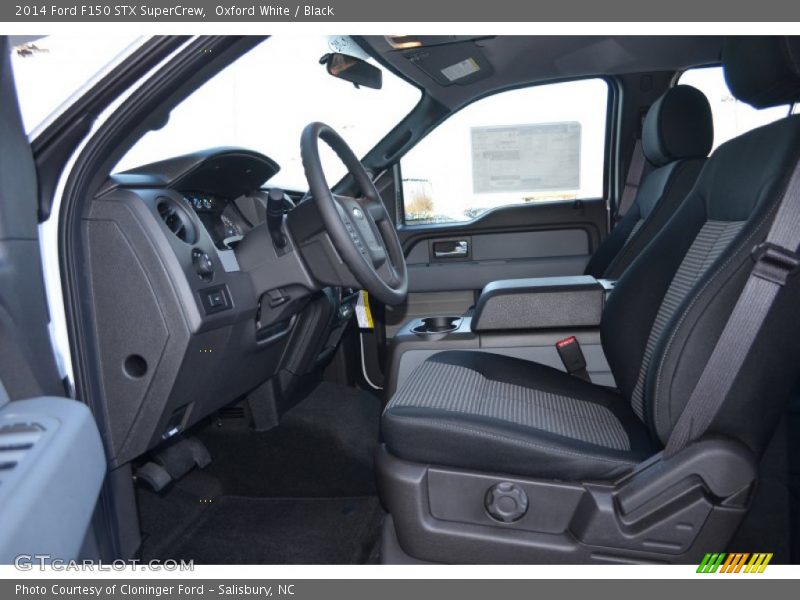 Front Seat of 2014 F150 STX SuperCrew