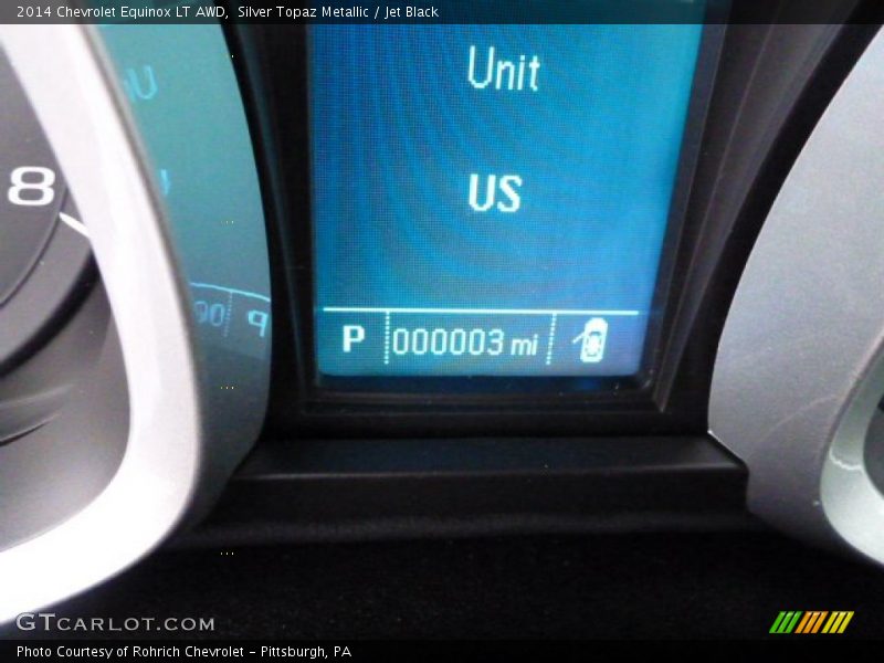 Silver Topaz Metallic / Jet Black 2014 Chevrolet Equinox LT AWD