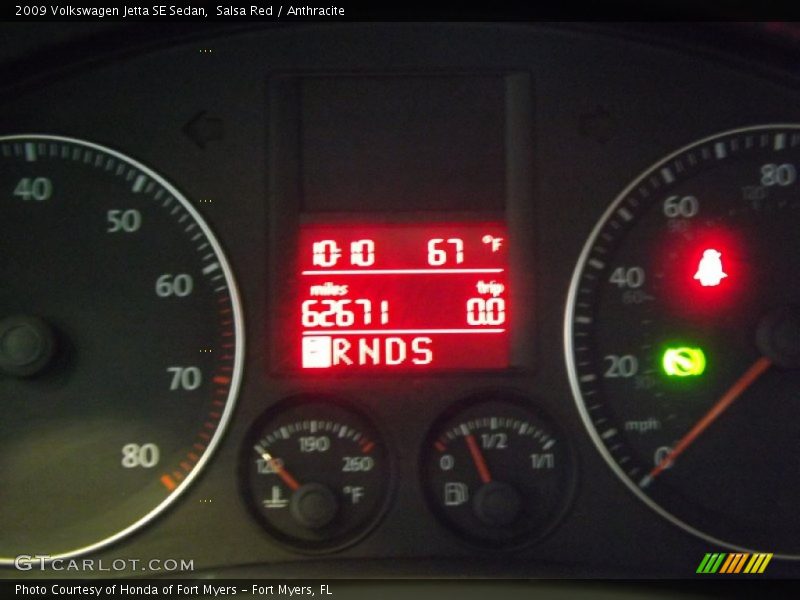 Salsa Red / Anthracite 2009 Volkswagen Jetta SE Sedan
