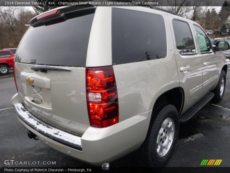 Champagne Silver Metallic / Light Cashmere/Dark Cashmere 2014 Chevrolet Tahoe LT 4x4