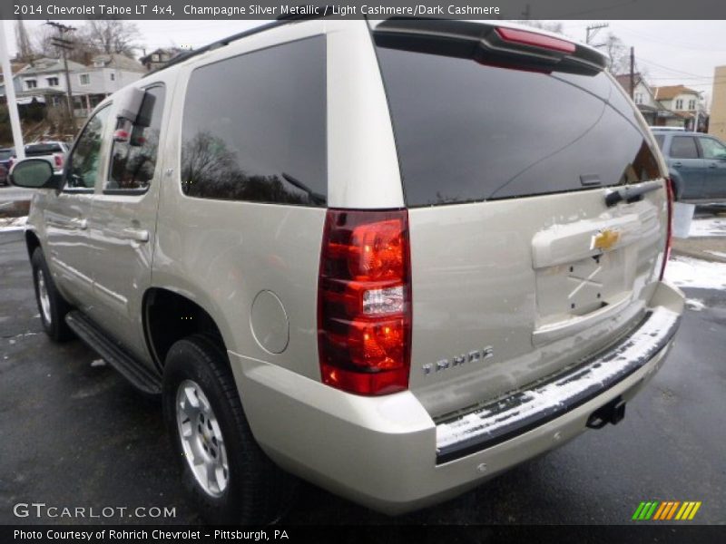 Champagne Silver Metallic / Light Cashmere/Dark Cashmere 2014 Chevrolet Tahoe LT 4x4