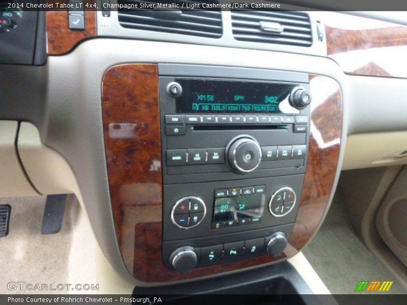 Champagne Silver Metallic / Light Cashmere/Dark Cashmere 2014 Chevrolet Tahoe LT 4x4