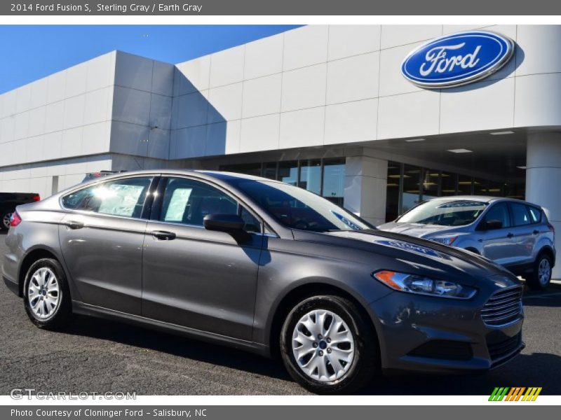 Sterling Gray / Earth Gray 2014 Ford Fusion S