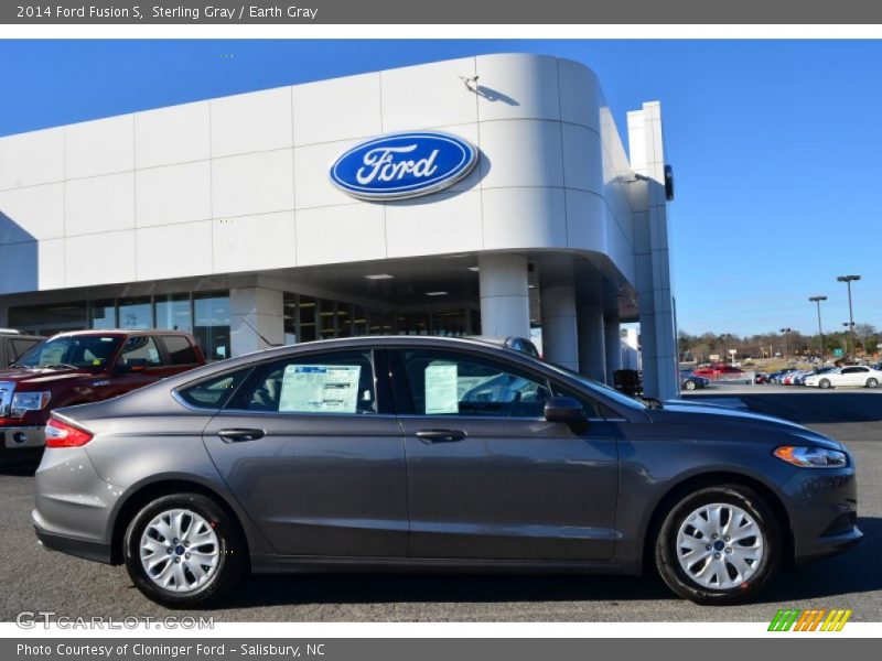 Sterling Gray / Earth Gray 2014 Ford Fusion S