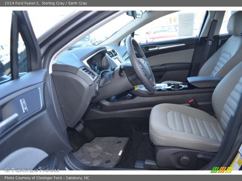 Sterling Gray / Earth Gray 2014 Ford Fusion S