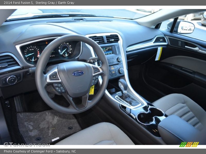 Sterling Gray / Earth Gray 2014 Ford Fusion S